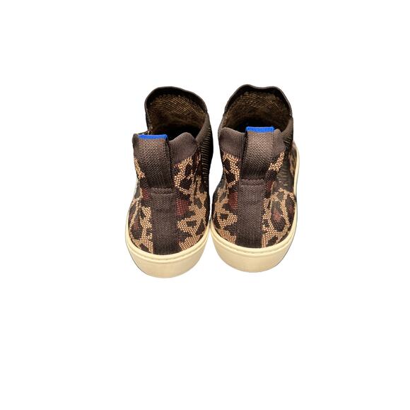 Rothy's Chelsea Boots Brown Wildcat Leopard Print Casual Pull On Shoes Size 12 - Picture 5 of 9